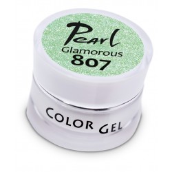 Gel 807 color Glamourous, 5 ml, gel UV/LED, ongles, manucure, gel de couleur, paillettes, pailleté