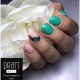 vernis semi-permanent, gel lac 7ml n°299, vert clair, Pearl Nails, manucure, ongles