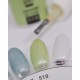 vernis semi-permanent, gel lac 7ml n°518, vert pastel pailleté unicorn, Pearl Nails, manucure, ongles